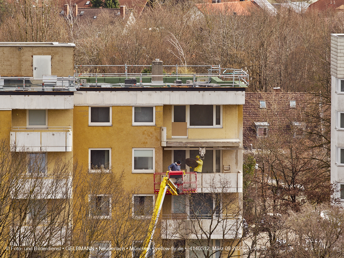 09.03.2023 - Fassadensanierung und Balkonentfernung am Karl-Marx-Ring 57c